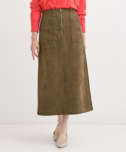 SHOO・LA・RUE / シューラルー ロング・マキシ丈スカート | 【洗濯機可】上品できれい見え フェイクスエード ナロースカート | 詳細5