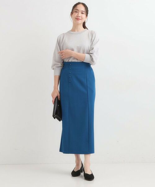 SHOO・LA・RUE / シューラルー ロング・マキシ丈スカート | 【洗濯後しわになりにくい】ポケット付き ナロースカート | 詳細11