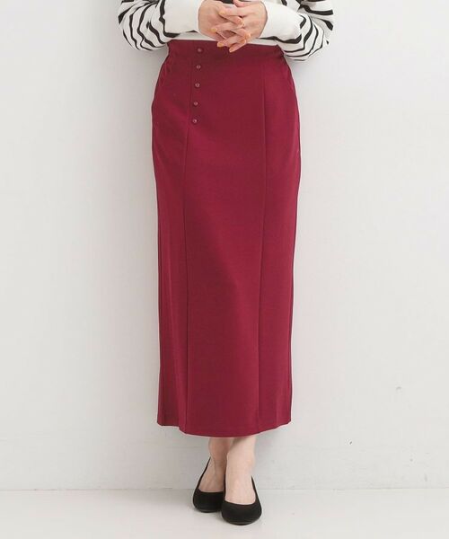 SHOO・LA・RUE / シューラルー ロング・マキシ丈スカート | 【洗濯後しわになりにくい】ポケット付き ナロースカート | 詳細5