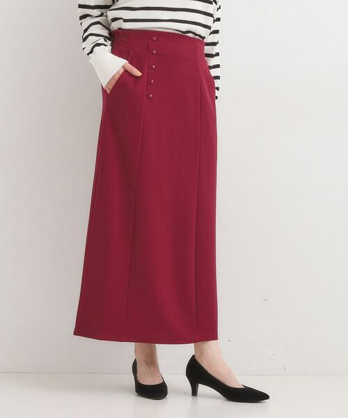 SHOO・LA・RUE / シューラルー ロング・マキシ丈スカート | 【洗濯後しわになりにくい】ポケット付き ナロースカート | 詳細6