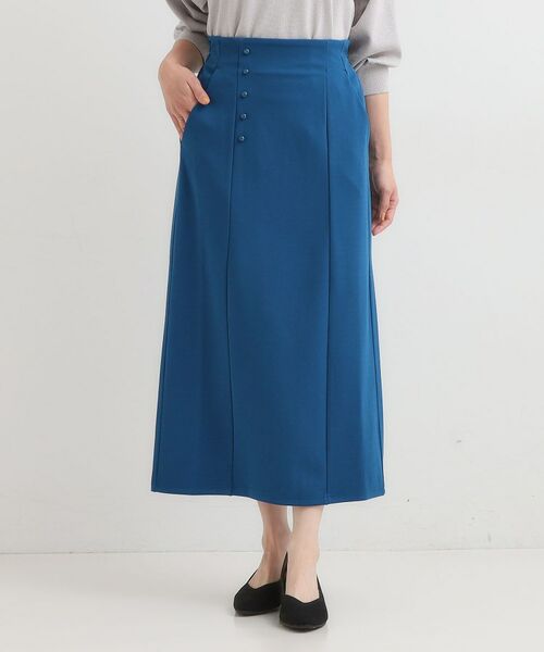 SHOO・LA・RUE / シューラルー ロング・マキシ丈スカート | 【洗濯後しわになりにくい】ポケット付き ナロースカート | 詳細9
