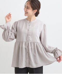 SHOO・LA・RUE / シューラルー シャツ・ブラウス | 【S-LL】大人フェミニン ペプラム風フリルブラウス