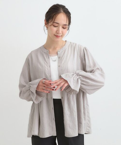 SHOO・LA・RUE / シューラルー シャツ・ブラウス | 【S-LL】大人フェミニン ペプラム風フリルブラウス | 詳細1