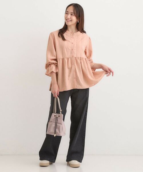 SHOO・LA・RUE / シューラルー シャツ・ブラウス | 【S-LL】大人フェミニン ペプラム風フリルブラウス | 詳細7