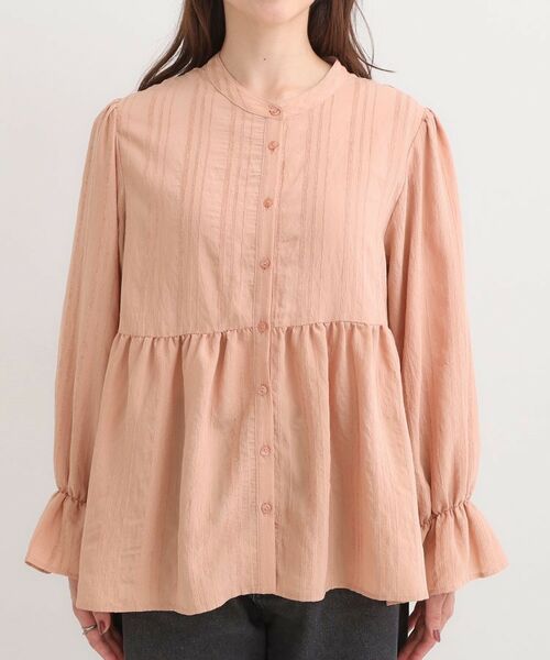 SHOO・LA・RUE / シューラルー シャツ・ブラウス | 【S-LL】大人フェミニン ペプラム風フリルブラウス | 詳細9