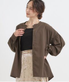 SHOO・LA・RUE / シューラルー シャツ・ブラウス | 【洗濯後シワになりにくい】お袖シャーリングシャツ