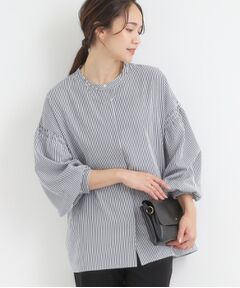 SHOO・LA・RUE / シューラルー シャツ・ブラウス | 【洗濯後シワになりにくい】お袖シャーリングシャツ