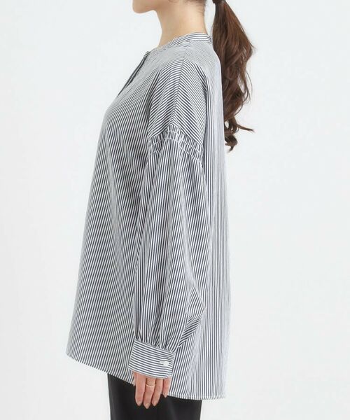 SHOO・LA・RUE / シューラルー シャツ・ブラウス | 【洗濯後シワになりにくい】お袖シャーリングシャツ | 詳細14