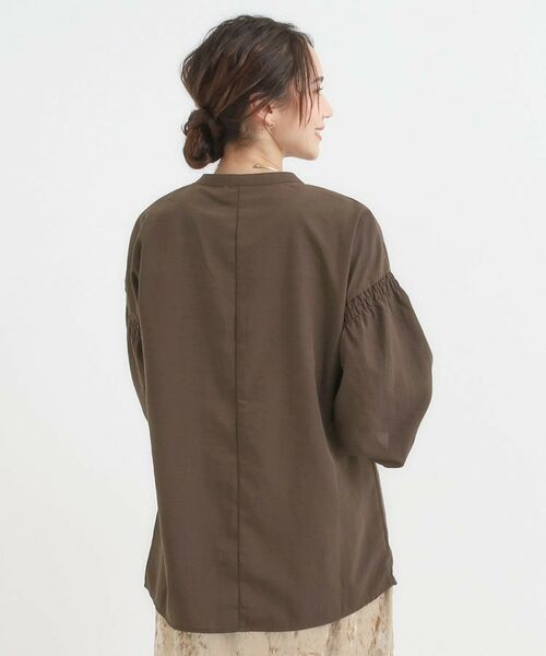 SHOO・LA・RUE / シューラルー シャツ・ブラウス | 【洗濯後シワになりにくい】お袖シャーリングシャツ | 詳細6