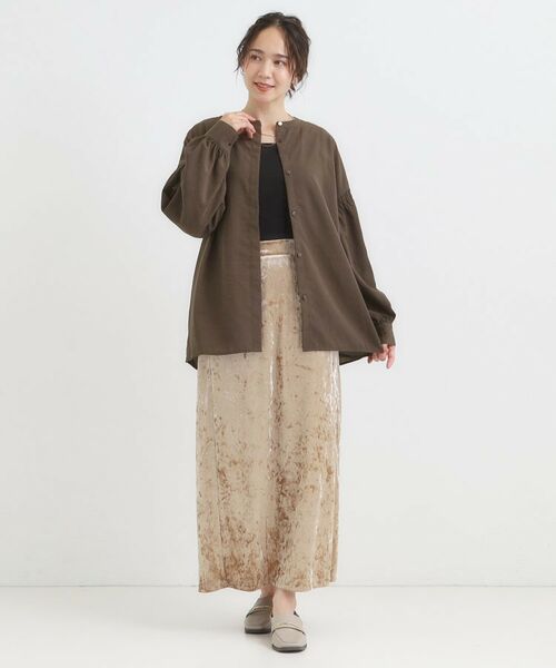 SHOO・LA・RUE / シューラルー シャツ・ブラウス | 【洗濯後シワになりにくい】お袖シャーリングシャツ | 詳細7