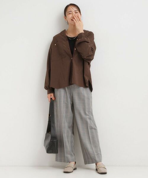 SHOO・LA・RUE / シューラルー シャツ・ブラウス | 【洗える/S-LL】羽織りにもなる ビックポケットVネックシャツ | 詳細3