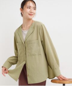 SHOO・LA・RUE / シューラルー シャツ・ブラウス | リラックス感のある オープンカラーシャツ