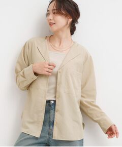 SHOO・LA・RUE / シューラルー シャツ・ブラウス | リラックス感のある オープンカラーシャツ