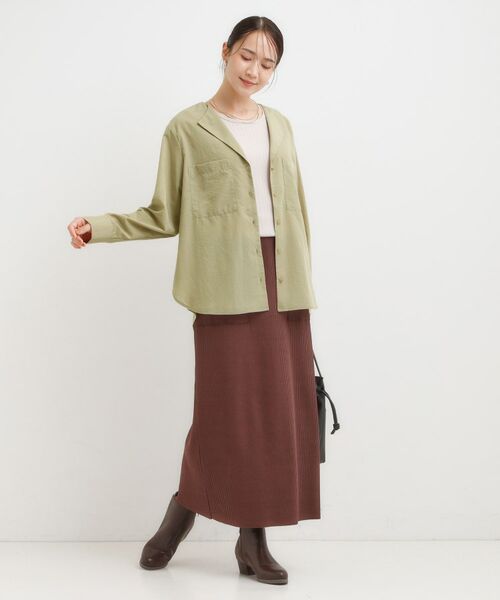 SHOO・LA・RUE / シューラルー シャツ・ブラウス | リラックス感のある オープンカラーシャツ | 詳細2