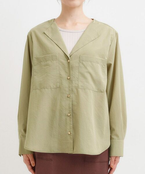 SHOO・LA・RUE / シューラルー シャツ・ブラウス | リラックス感のある オープンカラーシャツ | 詳細8