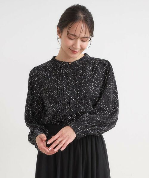 SHOO・LA・RUE / シューラルー シャツ・ブラウス | 【セットアップ可】ピンタックバンドカラーブラウス | 詳細13