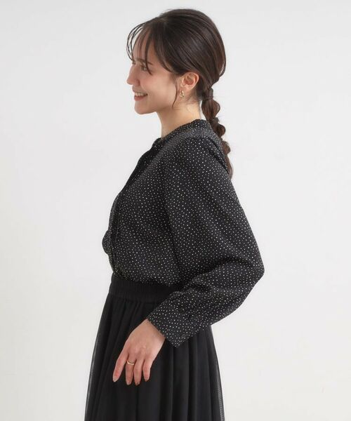 SHOO・LA・RUE / シューラルー シャツ・ブラウス | 【セットアップ可】ピンタックバンドカラーブラウス | 詳細14