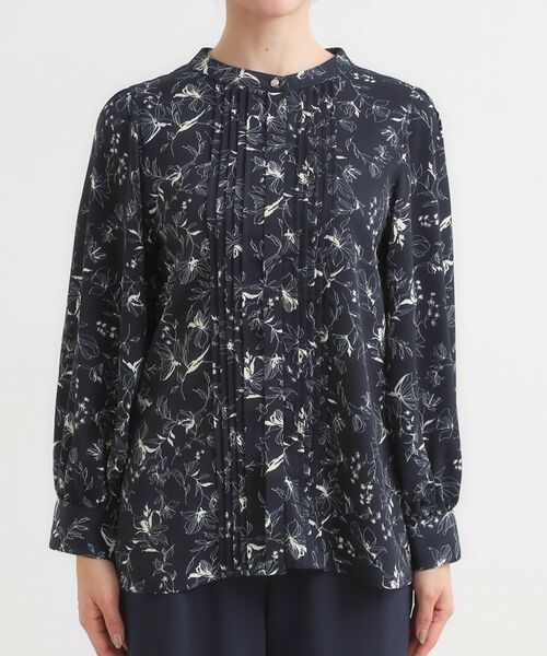 SHOO・LA・RUE / シューラルー シャツ・ブラウス | 【セットアップ可】ピンタックバンドカラーブラウス | 詳細17