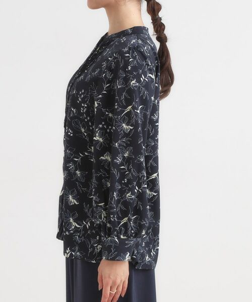 SHOO・LA・RUE / シューラルー シャツ・ブラウス | 【セットアップ可】ピンタックバンドカラーブラウス | 詳細18