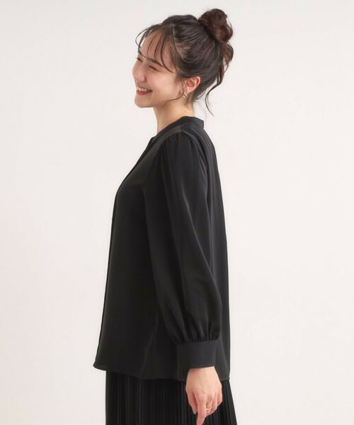 SHOO・LA・RUE / シューラルー シャツ・ブラウス | 【セットアップ可】ピンタックバンドカラーブラウス | 詳細6