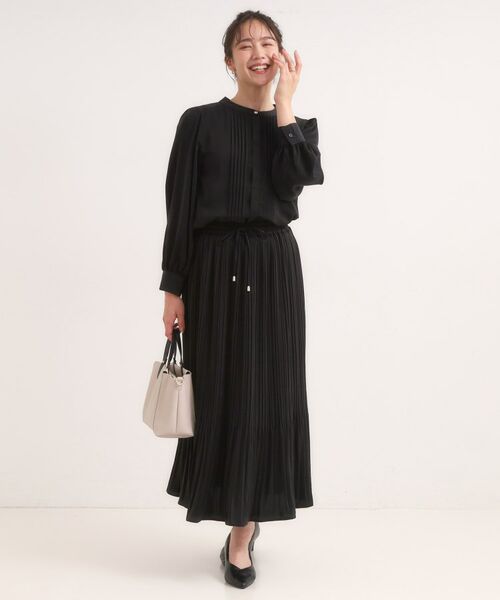 SHOO・LA・RUE / シューラルー シャツ・ブラウス | 【セットアップ可】ピンタックバンドカラーブラウス | 詳細7