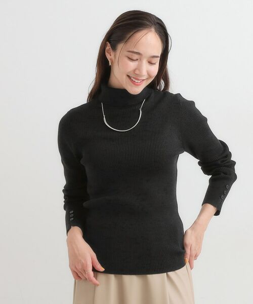 SHOO・LA・RUE / シューラルー ニット・セーター | 【絶妙なゆるピタ/洗濯機可】ちくちくしにくい リブタートルネック やわらかニット【CIRCRIC】 | 詳細13