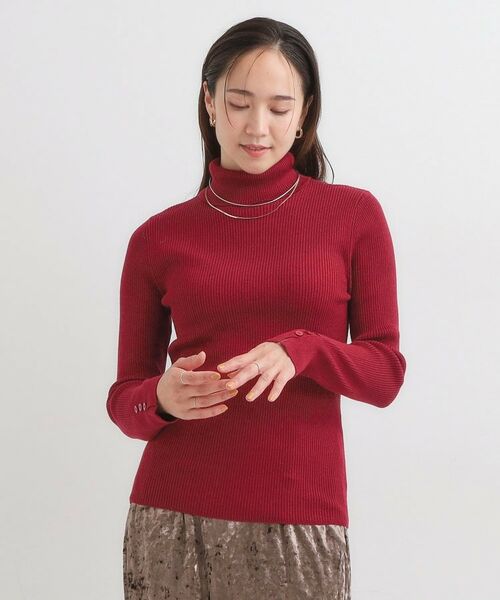 SHOO・LA・RUE / シューラルー ニット・セーター | 【絶妙なゆるピタ/洗濯機可】ちくちくしにくい リブタートルネック やわらかニット【CIRCRIC】 | 詳細21