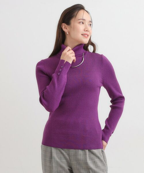 SHOO・LA・RUE / シューラルー ニット・セーター | 【絶妙なゆるピタ/洗濯機可】ちくちくしにくい リブタートルネック やわらかニット【CIRCRIC】 | 詳細25