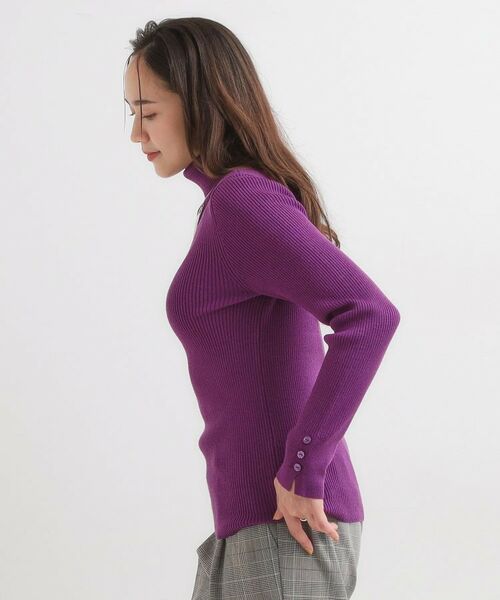 SHOO・LA・RUE / シューラルー ニット・セーター | 【絶妙なゆるピタ/洗濯機可】ちくちくしにくい リブタートルネック やわらかニット【CIRCRIC】 | 詳細26
