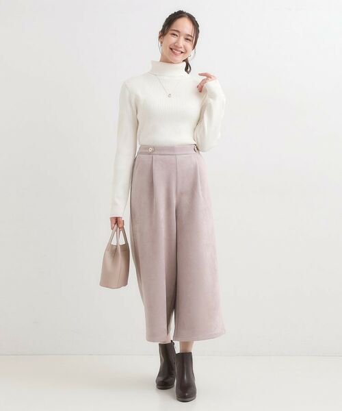 SHOO・LA・RUE / シューラルー ニット・セーター | 【絶妙なゆるピタ/洗濯機可】ちくちくしにくい リブタートルネック やわらかニット【CIRCRIC】 | 詳細3