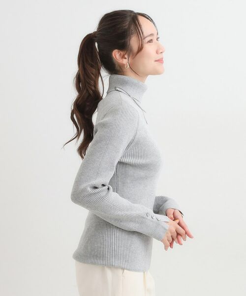 SHOO・LA・RUE / シューラルー ニット・セーター | 【絶妙なゆるピタ/洗濯機可】ちくちくしにくい リブタートルネック やわらかニット【CIRCRIC】 | 詳細6