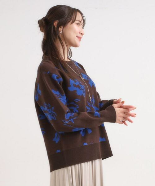 SHOO・LA・RUE / シューラルー ニット・セーター | 【洗濯機可/毛玉レス/S-LL】大人世代も取り入れやすい スウェットライク アソートニット | 詳細10