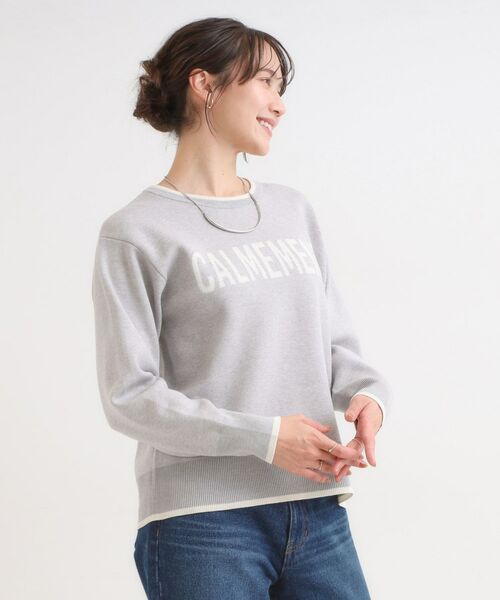 SHOO・LA・RUE / シューラルー ニット・セーター | 【洗濯機可/毛玉レス/S-LL】大人世代も取り入れやすい スウェットライク アソートニット | 詳細14