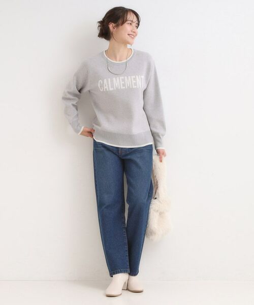 SHOO・LA・RUE / シューラルー ニット・セーター | 【洗濯機可/毛玉レス/S-LL】大人世代も取り入れやすい スウェットライク アソートニット | 詳細15