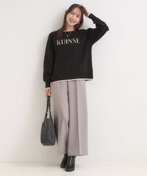 SHOO・LA・RUE / シューラルー ニット・セーター | 【洗濯機可/毛玉レス/S-LL】大人世代も取り入れやすい スウェットライク アソートニット | 詳細23