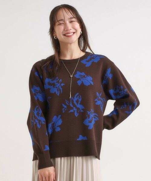 SHOO・LA・RUE / シューラルー ニット・セーター | 【洗濯機可/毛玉レス/S-LL】大人世代も取り入れやすい スウェットライク アソートニット | 詳細9