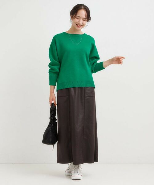 SHOO・LA・RUE / シューラルー ニット・セーター | 【洗濯機可/ちくちくしにくい】大人カジュアルを叶える スウェットライクニット | 詳細11