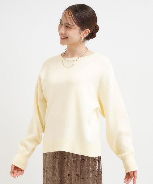 SHOO・LA・RUE / シューラルー ニット・セーター | 【洗濯機可/ちくちくしにくい】大人カジュアルを叶える スウェットライクニット | 詳細18