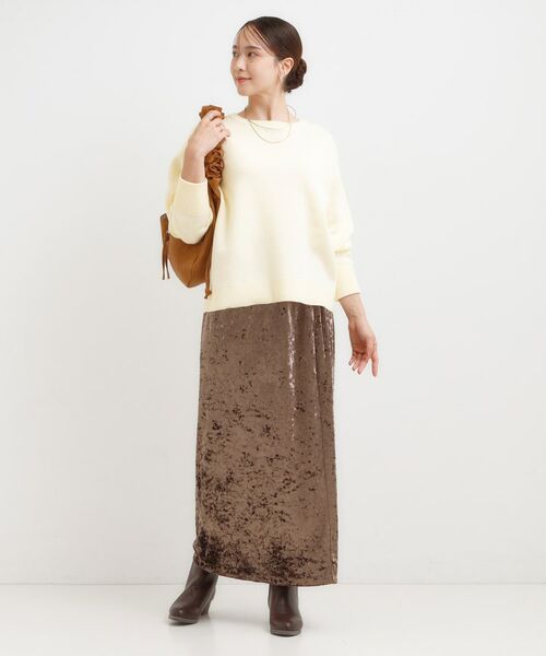 SHOO・LA・RUE / シューラルー ニット・セーター | 【洗濯機可/ちくちくしにくい】大人カジュアルを叶える スウェットライクニット | 詳細19