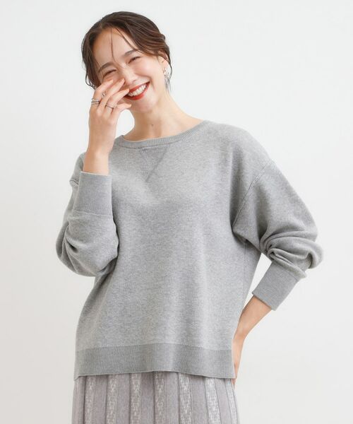 SHOO・LA・RUE / シューラルー ニット・セーター | 【洗濯機可/ちくちくしにくい】大人カジュアルを叶える スウェットライクニット | 詳細21