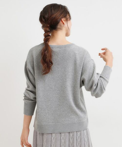SHOO・LA・RUE / シューラルー ニット・セーター | 【洗濯機可/ちくちくしにくい】大人カジュアルを叶える スウェットライクニット | 詳細22