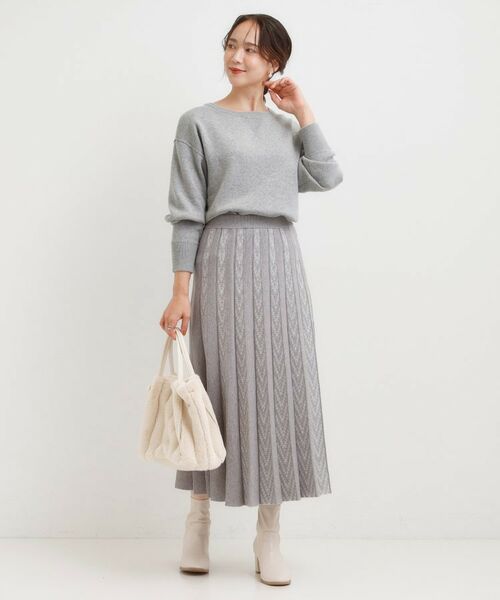 SHOO・LA・RUE / シューラルー ニット・セーター | 【洗濯機可/ちくちくしにくい】大人カジュアルを叶える スウェットライクニット | 詳細23