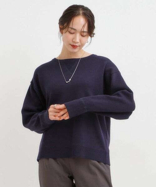 SHOO・LA・RUE / シューラルー ニット・セーター | 【洗濯機可/ちくちくしにくい】大人カジュアルを叶える スウェットライクニット | 詳細5