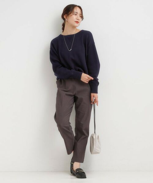 SHOO・LA・RUE / シューラルー ニット・セーター | 【洗濯機可/ちくちくしにくい】大人カジュアルを叶える スウェットライクニット | 詳細7