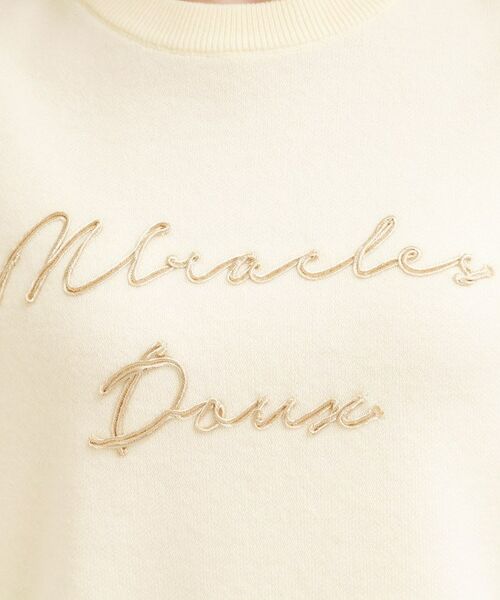 SHOO・LA・RUE / シューラルー ニット・セーター | 【洗濯機可/ちくちくしにくい】大人のための スウェットライク刺繍ロゴニット | 詳細12