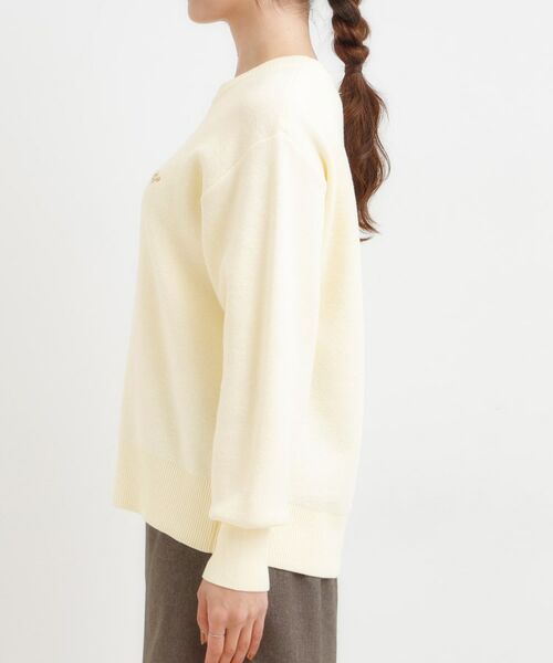 SHOO・LA・RUE / シューラルー ニット・セーター | 【洗濯機可/ちくちくしにくい】大人のための スウェットライク刺繍ロゴニット | 詳細18