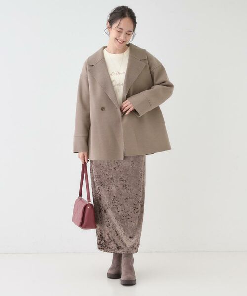 SHOO・LA・RUE / シューラルー ニット・セーター | 【洗濯機可/ちくちくしにくい】大人のための スウェットライク刺繍ロゴニット | 詳細25