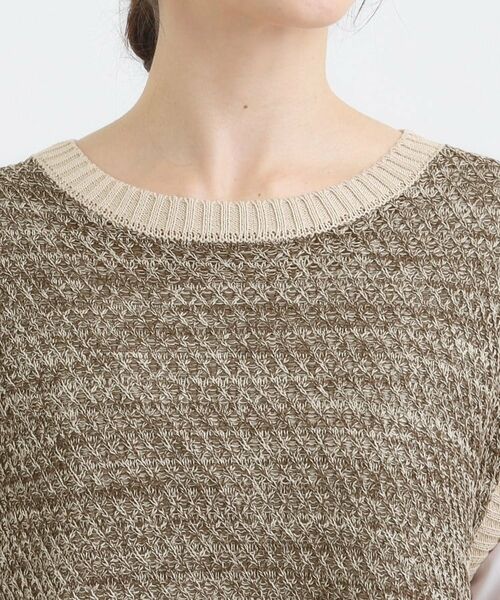 SHOO・LA・RUE / シューラルー ニット・セーター | 【2点セット/S-LL】着回しいろいろ 編み柄ベスト×ブラウス | 詳細12