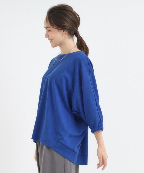 SHOO・LA・RUE / シューラルー カットソー | 【S-LL/7分袖】さらっとしたタッチ ゆるシルエットが心地よいドルマントップス | 詳細14