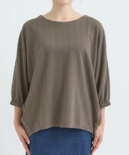 SHOO・LA・RUE / シューラルー カットソー | 【S-LL/7分袖】さらっとしたタッチ ゆるシルエットが心地よいドルマントップス | 詳細17